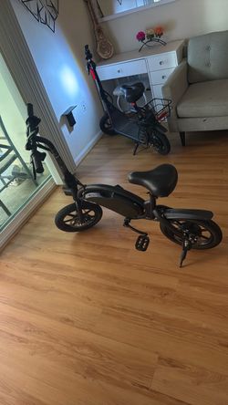 Black Folding Electric Bike