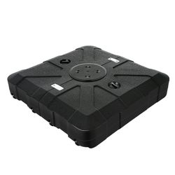 1307 Patio Umbrella Stand Base -265lbs Outdoor Offset Cantilever Umbrella Heavy Duty Weights Square Base Water or Sand
