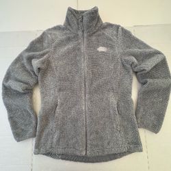 Pre Owned Good Last Photo Cut Tag The North Face  Jacket  Sherpa  Full Zip Gray  Women  Size Small