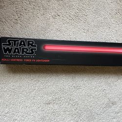 Star Wars Red FX Lightsaber Asajj Ventress Disney Collectible 