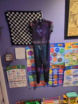 Disney Descendants 3 Mal Costume Jumpsuit - Girls Size 4-6X (5/6)