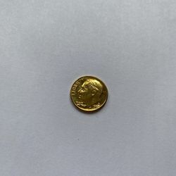 Gold Plated Dime 1982