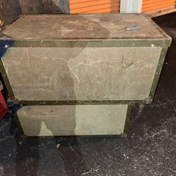 Antique military footlocker,Air Force 