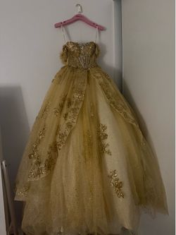 Gold Quinceañera Dress