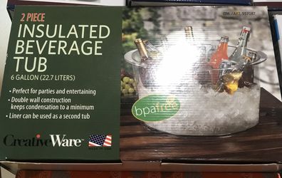 6 Gallon Insulated Beverage Tub