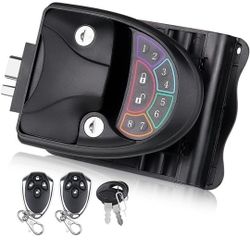 Upgraded RV Door Lock Fit 2.75x3.75 Inch Hole Lock with Key and Remote for Travel Trailer
