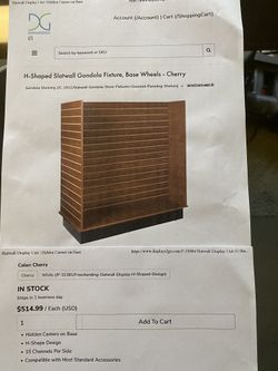 Rolling Slatboard Displays With Hooks