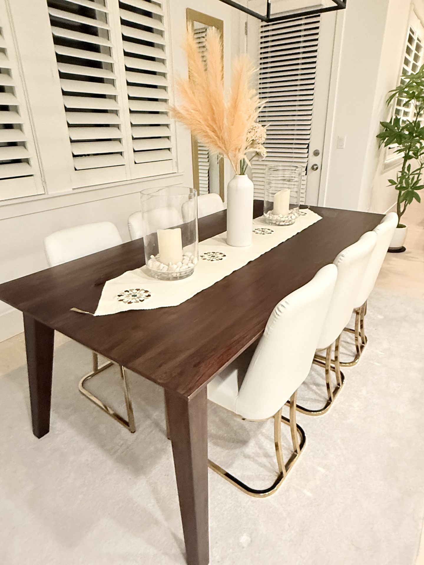 Crate and Barrel Dining Table and Chairs