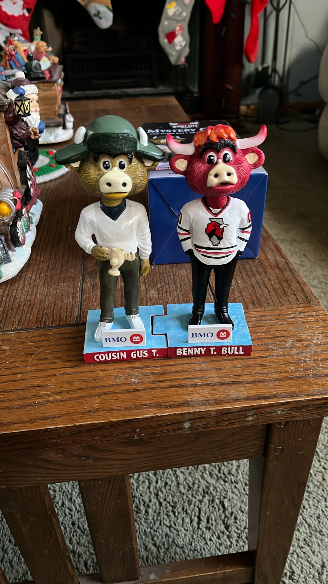 Windy City Bulls Bobbleheads Gus T And Benny 2 Joining Christmas Vacation Themed