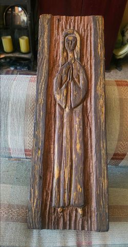 Rare! Hand Carved Madonna!