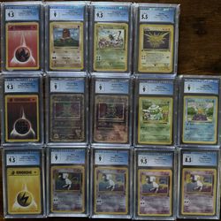 PSA CGC BECKETTS Graded Pokemon Cards! Base Set, Fossil, Jungle, 1st Editions & More! Must Take All! 