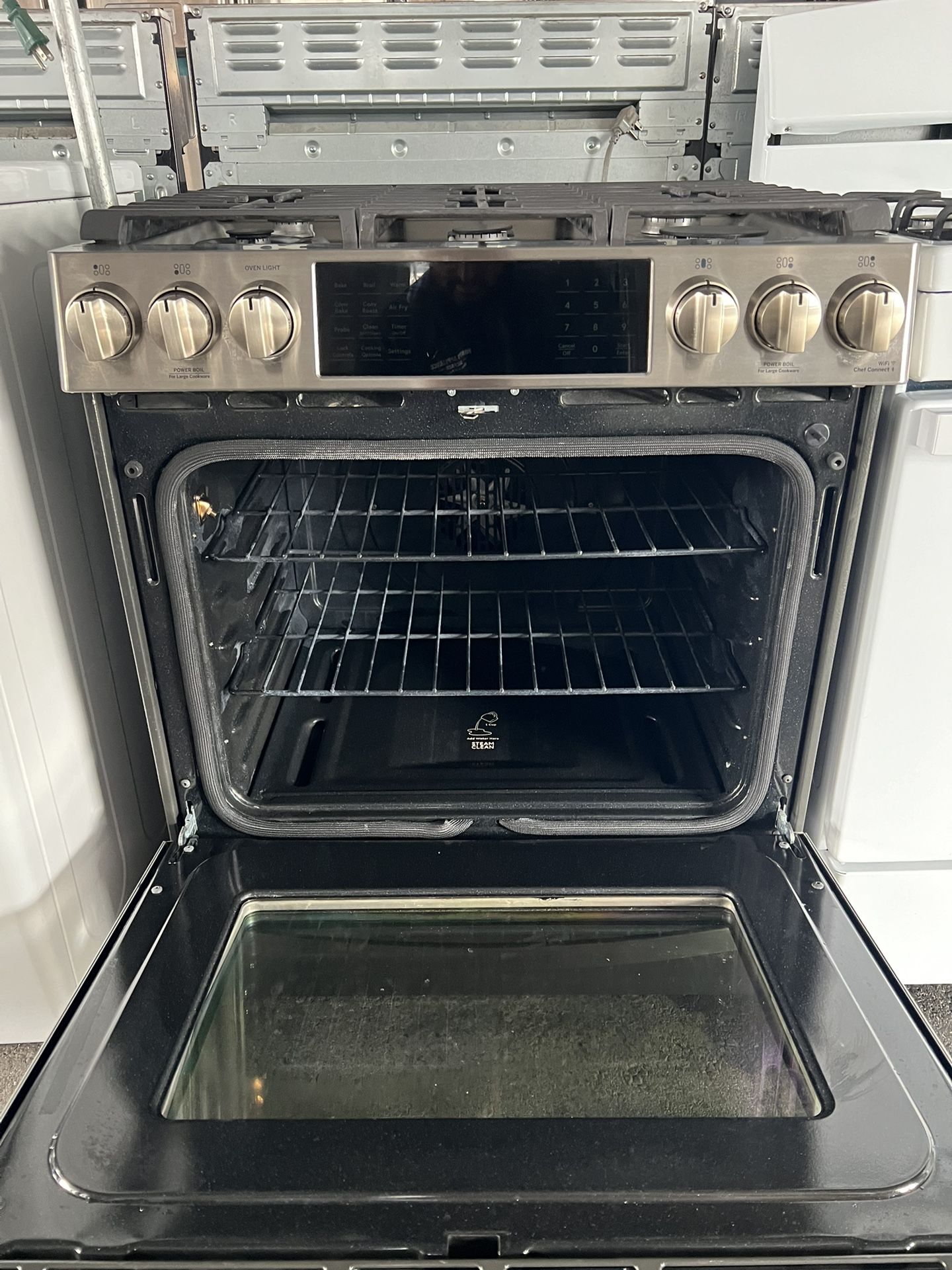 Silver Flat GE 5 Burners Stainless Steel Gas Stove We Deliver And Install🚚👨🏻‍🔧