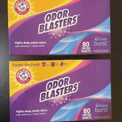 2pack Arm & Hammer Odor Blasters Fresh Burst Fabric Softener Sheets