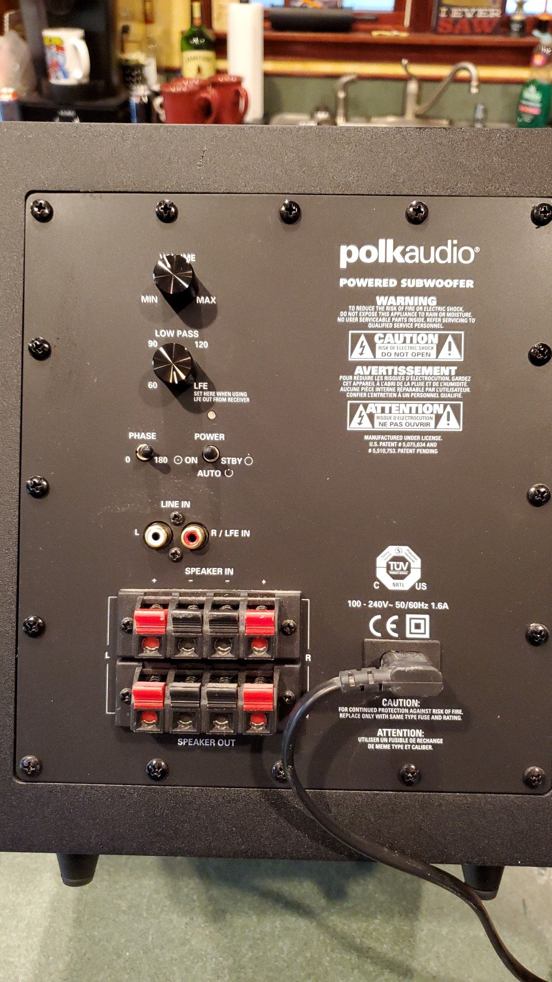 Polk audio powered subwoofer.