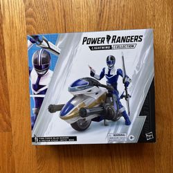 WB Hasbro Power Rangers Lightning Collection Time Force Blue Ranger & Cycle