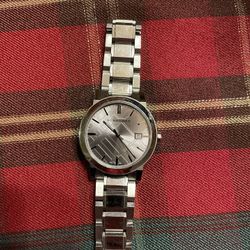 Burberry Men's BU9000 Large Check Stainless Steel Bracelet Watch