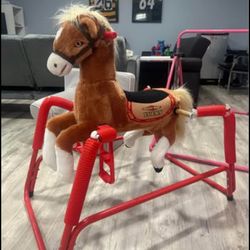 Rockin’ Rider LUCKY Talking Plush Spring Horse