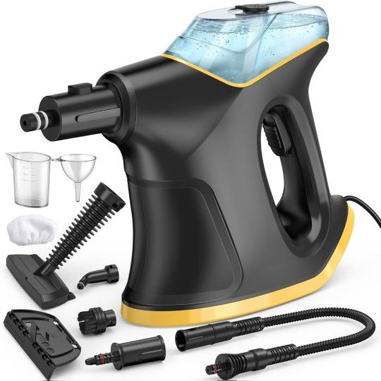 10S Instant Heat Steam Cleaner for Home with Constant Spray & Safety Lock, Natural & Pressuried Steamer for Deep Cleaning, Multipurpose Handheld Steam