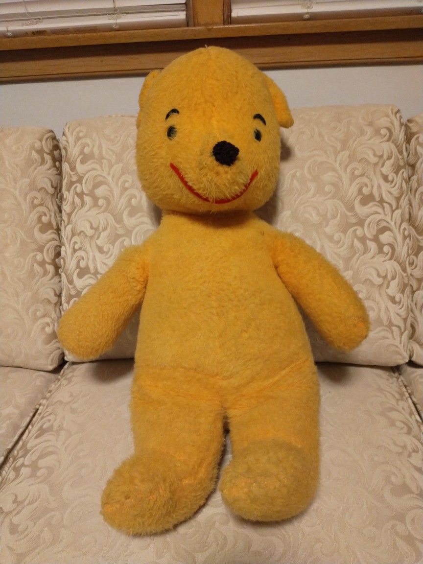 Vintage Gund 1960s Winnie The Pooh Stuffed Bear