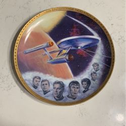 Space the Final Frontier Commemorative Plate