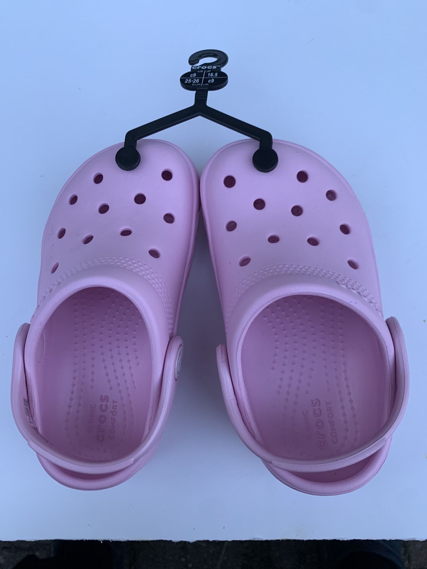 Ballerina pink crocs size c9