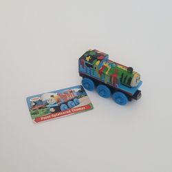 2006 Thomas & Friends Wooden Railway Paint-Splattered Thomas with card