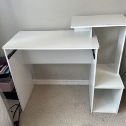 White Office Computer Writing Desk