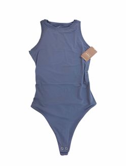 Auden Women's Dark Blue Bodysuit Size Small NWT Luxury Collection Thong