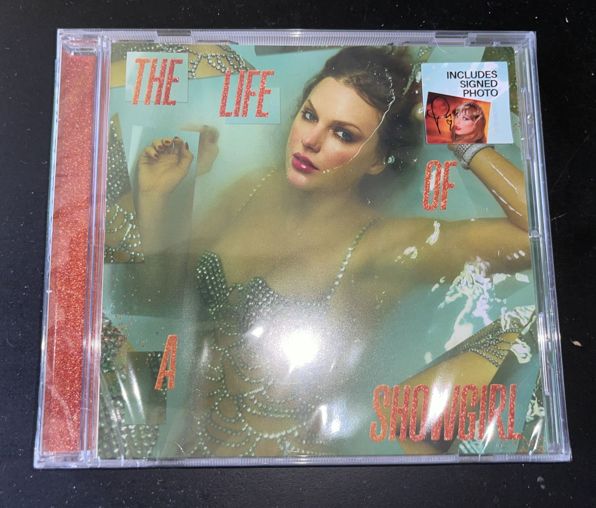 2x Taylor Swift The Life of a Showgirl CD Hand Signed Photo Variant 1 (BRAND NEW)