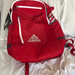 Red Adidas Baseball Backpack 