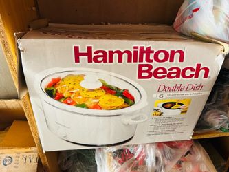 Hamilton Beach Double Dish Slow Cooker / Mijoteuse with Manual & Split Inserts