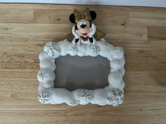 Minnie Mouse Gold angel cloud Snowflake Picture Frame