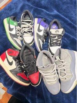 Jordan’s and Nike sb for sale