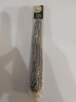 NEW Bead Landing 82 In, Silver Chain, Nickel Free.