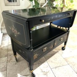 Japanese wings table  with drawer  excellent condition