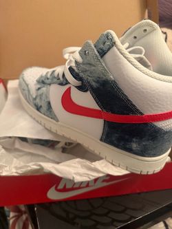 Nike Dunk High Washed Denim Sneakers