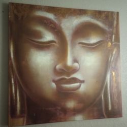 Buddha On Canvas painting Is