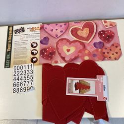 Valentine’s Day Decor *$5 for BOTH* 72”x12” Table Runner & Reusable Mailbox Cover 