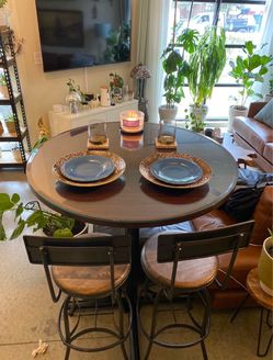 Bar Top Table - Ballard Designs Allen Stools