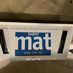 SuperMats Large Gym Mat - 4x6 - Brand New In Box