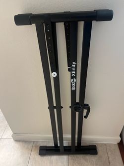 RockJam Xfinity Double X Keyboard Stand, Pre-Assembled & Adjustable