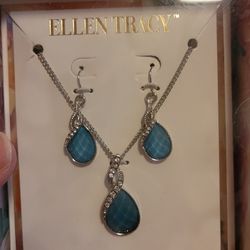 Ellen Tracy Necklace and Earrings Set 