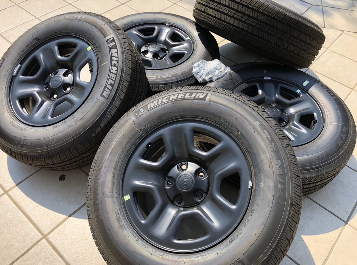 2019 Jeep Wrangler Wheels Michelin 245/75R17 Jeep Grand Cherokee Gladiator Rubicon