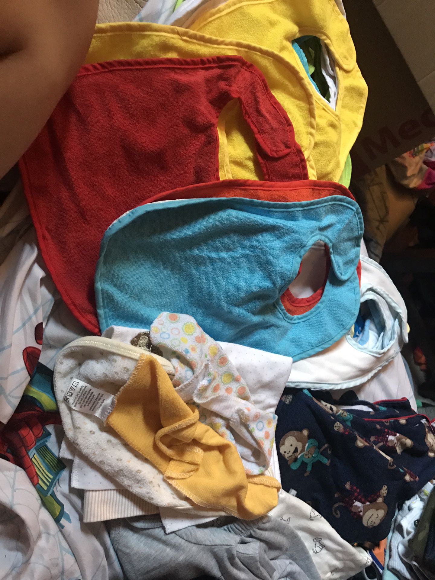 Baby boy clothes and bibs