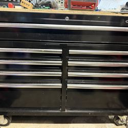 Husky toolbox with tools