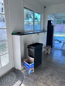 Kitchen Wood Top and Bottom Cabinets