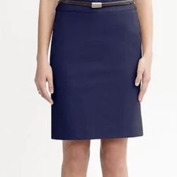 Banana Republic navy color Pencil Skirt Sz 4