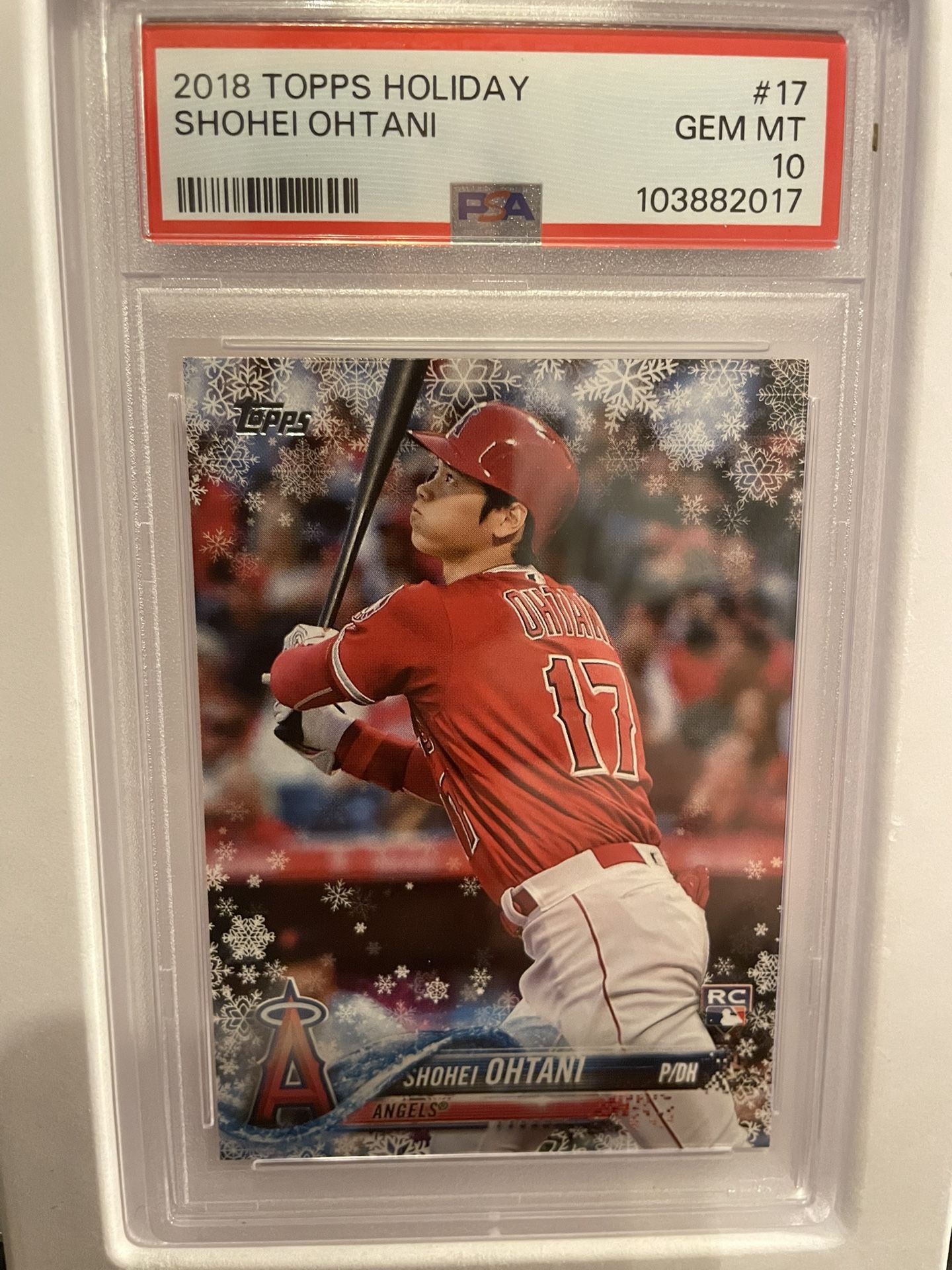 2018 Topps Holiday Ohtani PSA 10 RC