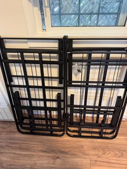 twin size folding bed frame and foam bed