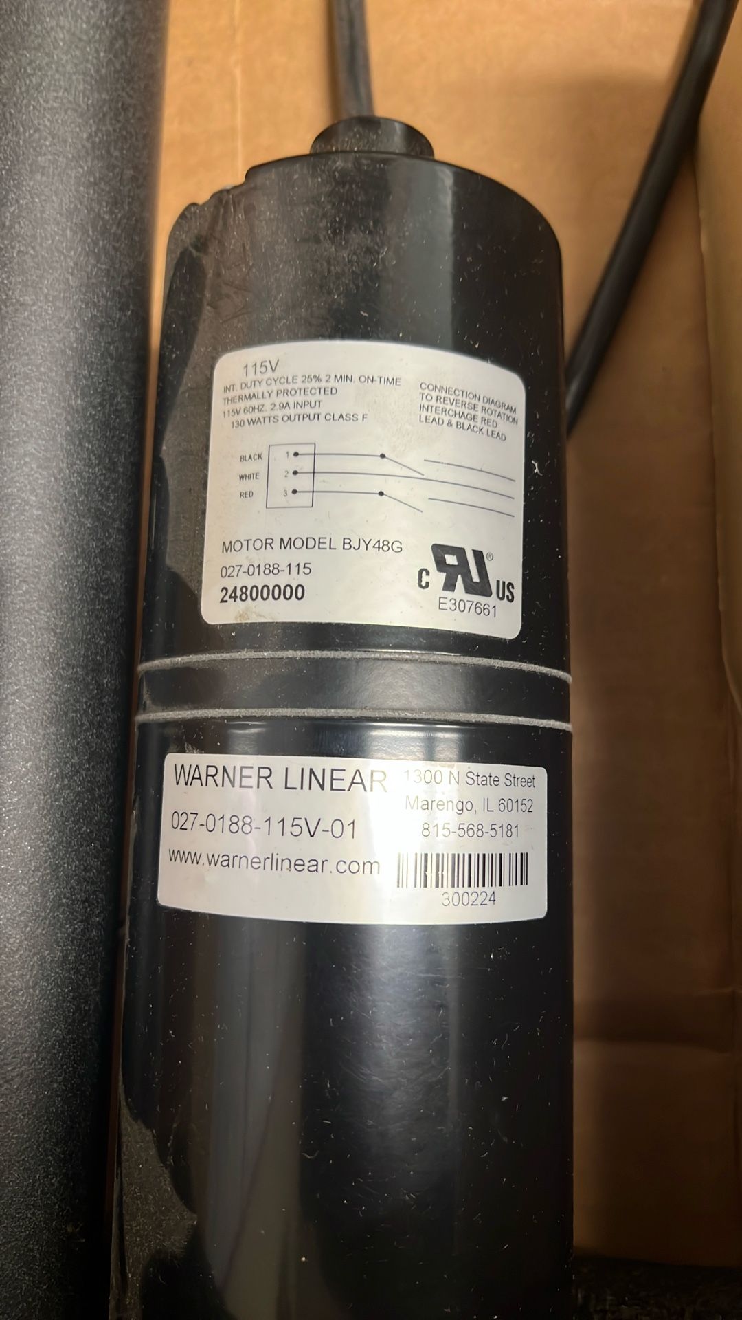 Warner Linear Heavy Duty Actuator